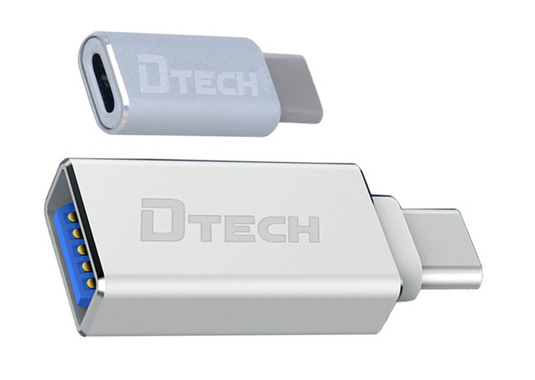 ĐẦU ĐỔI TYPE-C -> USB 3.0 & MICRO USB DTECH (T – 0007)
