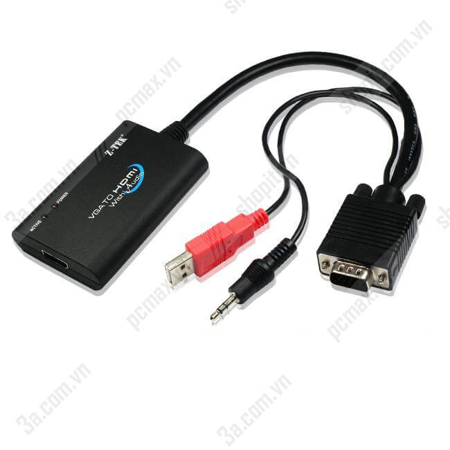 VGA + USB và audio 3.5mm to HDMI  Z-tek ZE577A