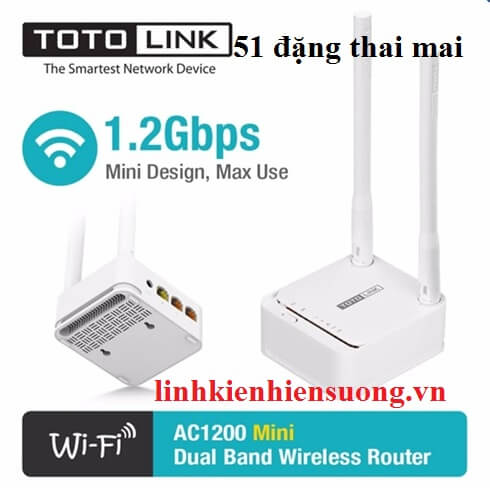 Bộ phát sóng WiFi AC1200 TOTOLINK A3