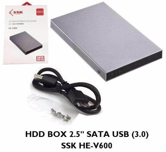 BOX ĐỰNG Ổ CỨNG HDD 2.5 INCH SSK HE-V600 SATA 3.0