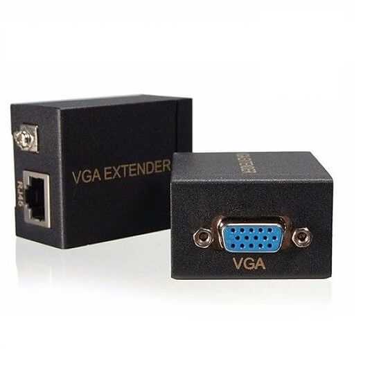 Bộ 2 hộp box nối dài Vga qua cổng lan XU08