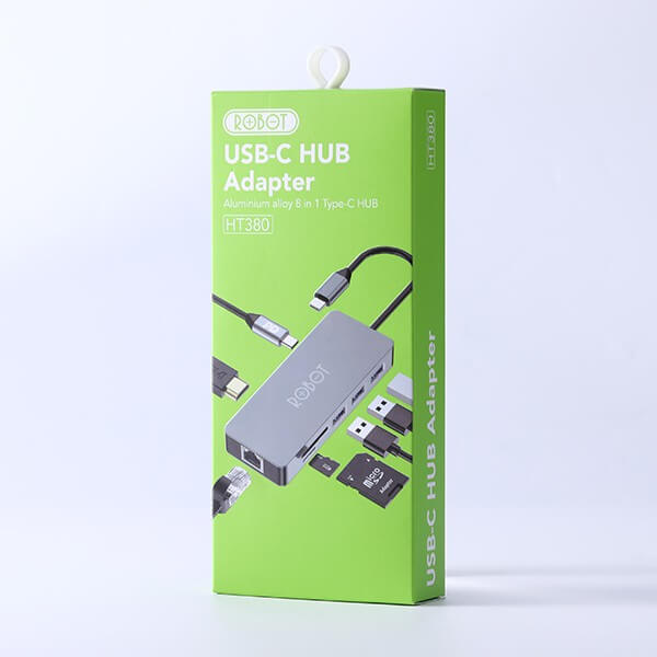 Hub USB-C Chuyển Đổi Đa Năng ROBOT HT380 8 In 1